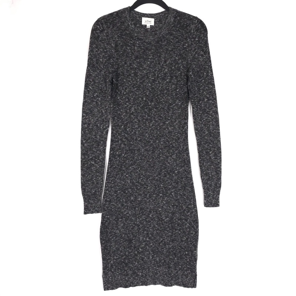 Wilfred Midi Sweater Dress ITALY🇮🇹MADE YARN EXTRA FINE MERINO WOOL Blend MEDIUM
